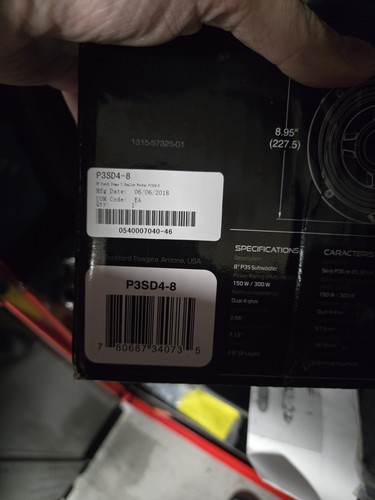 Rockford fosgate p3sd4 - rockford, p3sd4-8
