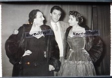 PHOTO PRESSE 1955  MEME BIANCHI ACHILLE TOGLIANI FULVIA COLOMBO ITALIE T374