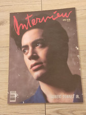 Andy Warhol Interview Magazine - April 1989 - Robert Downey Jr.