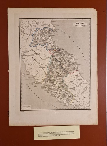 Mappa antica romagne marche - romagne,