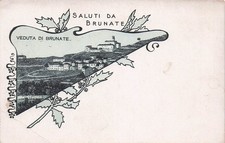 1807) CARTOLINA SALUTI BRUNATE