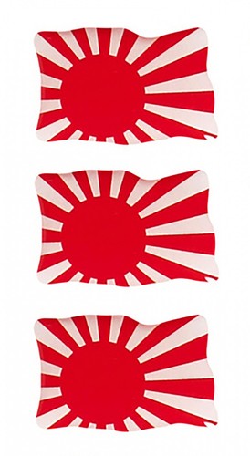 Bandiere rising sun set - -,