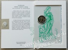 SAN MARINO 2025 GIUBILEO ANNO SANTO PELLEGRINI DI SPERANZA MONETA 2 EURO BLISTER