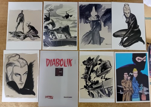 Diabolik cartoline folder - diabolik,