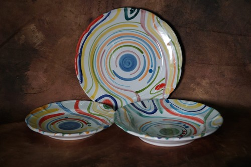 Set piatti decoro astratto - set,