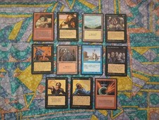Lotto Mtg Old Layout Vintage 11 Carte Magic The Gathering