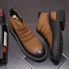 Stivaletti uomo ecopelle zip