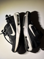 Nike Air Max N Scarpe da Ginnastica Uk Taglia 4 Junior Nero Bianco