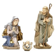 Presepe Set Natività 25 cm 3 Soggetti in Porcellana Nàvel