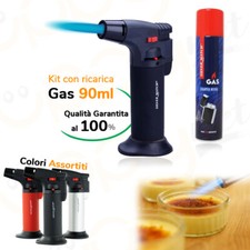 Kit Caramellizzatore caramellatore Piezo Accendino bluematch Mini Cannello + Gas