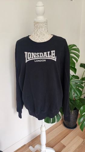 Maglione lonsdale unisex nero - unisex,