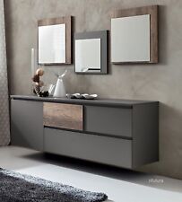 CREDENZA MADIA MODERNA SOSPESA SOGGIORNO 180 cm PR-BEA 640 FENIX HPL CASSETTONI
