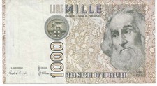 CARTAMONETA ITALIA REPUBBLICA - BANCONOTA LIRE 1.000 (MARCO POLO) - QUALITA' MB