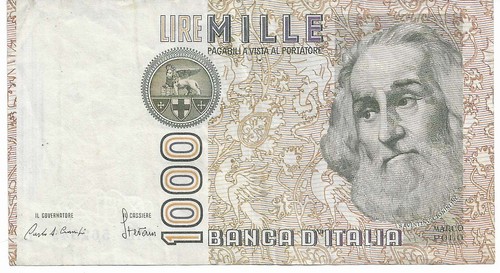 Cartamoneta italia repubblica - italia,