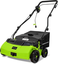GreenSweep V2 - Spazzatrice Elettrica Erba Artificiale Rastrello Aspiratore 45L Sacchetto Collezione