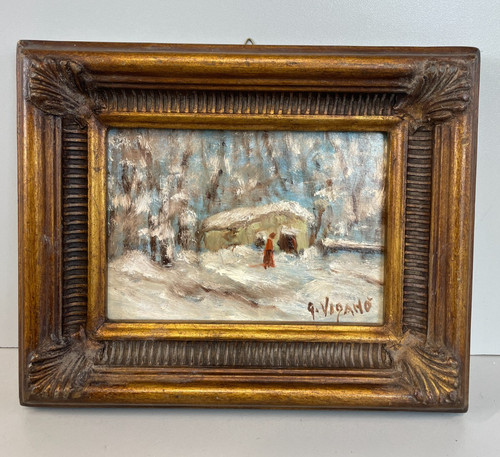 Antico quadro dipinto - dipinto, olio