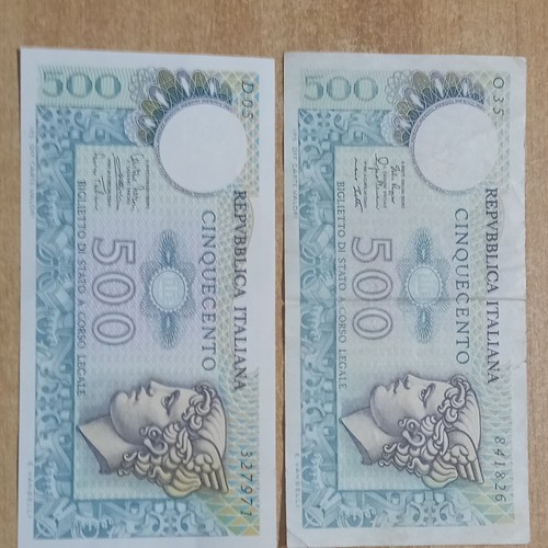 Lotto banconote 500 lire - 2,