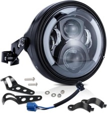 FARO LED MOTO H4 7 Pollici PER HARLEY DUCATI MONSTER HORNET BMW R CANBUS 6000K
