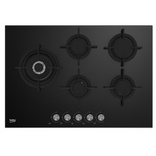 PIANO COTTURA 5 FUOCHI BEKO HILL75222S 75 cm Wok Vetro NERO