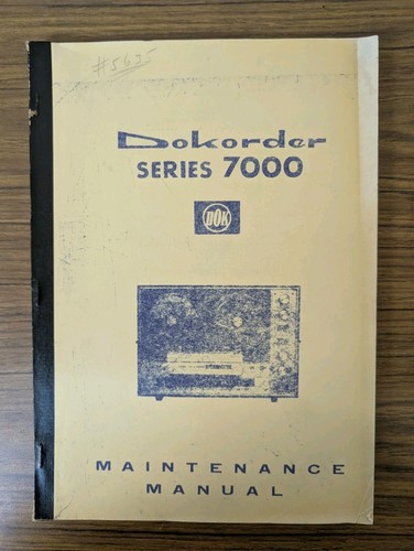 Manuale manutenzione dokorder - manuale,
