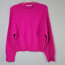 Maglione Zara rosa girocollo