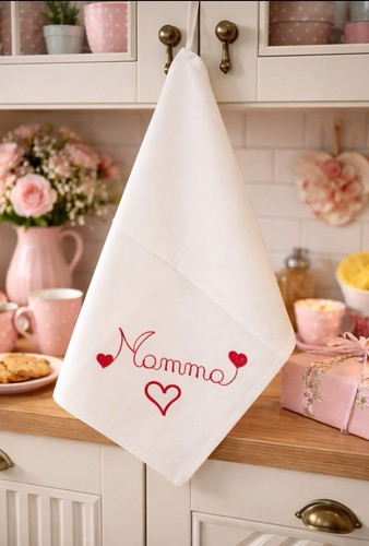 Strofinaccio cucina ricamato - cucina,