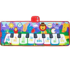Fisher-price Tappeto interattivo pianoforte animali, 8 melodie, gioco di memoria