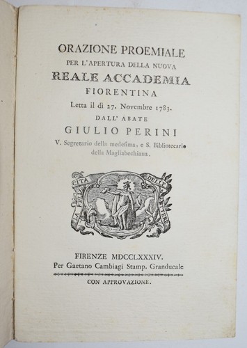 Reale accademia fiorentina - fiorentina,