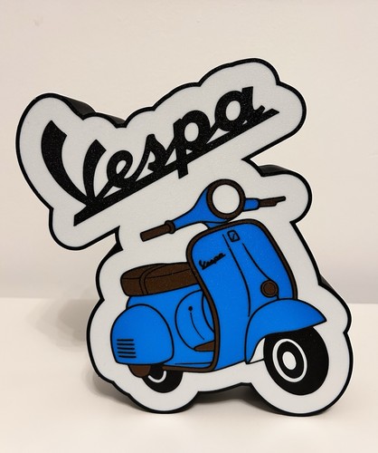 Vespa insegna luminosa
