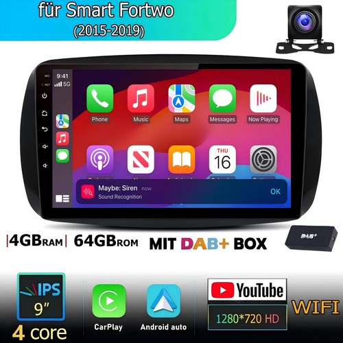 Dab cam per smart forfour - dab+,