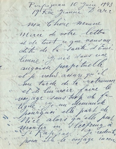 Raoul dufy lettera - -, autografa