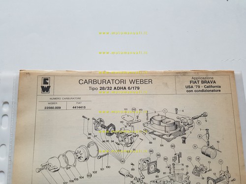 Weber carburatore adha - 28/32,