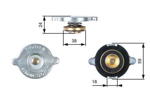 Tappo radiatore adatto - , fiat