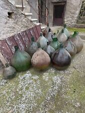 Damigiane in vetro, usate, colori e dimensioni varie con apertura più larga e pi