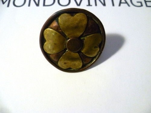 Anello rame artigianale fiore - rame,