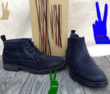 STIVALI UOMO stivaletti  pelle beatles chelsea polacchine bleu mocassino   VVV