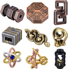 9 Pezzi Metal Brain Teaser