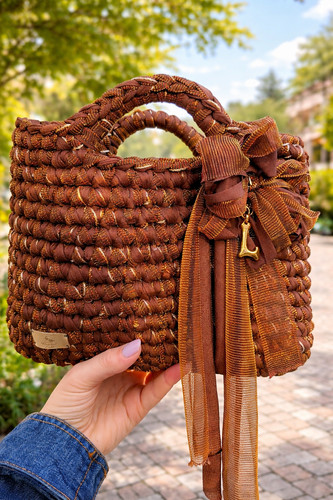 Borsa uncinetto color - borsa,