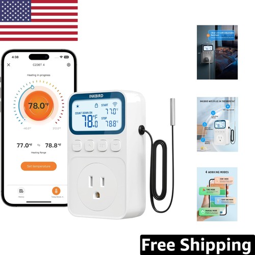 Termostato wifi 1800w con - termostato,