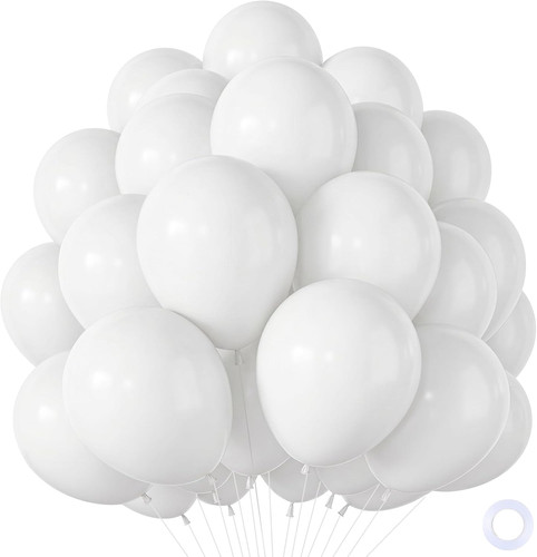 Palloncini bianchi 100 - bianchi,,