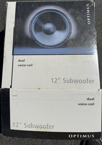 Optimus subwoofer doppia - optimus, 12"