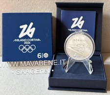ITALIA 2025 BORMIO SCI ALPINO GIOCHI OLIMPICI CORTINA MILANO 6 EURO ARGENTO