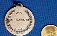 medaglia CON DE MAGISTRIS pallanuoto 4-3-80