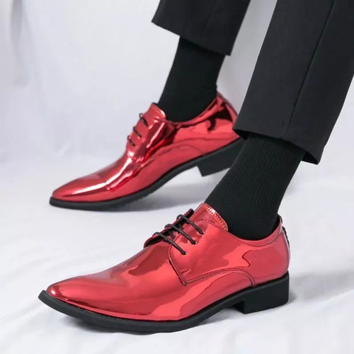 Scarpe eleganti derby lucide - scarpe,
