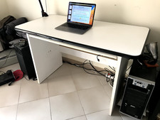 Scrivania SARTI bianca per pc / computer - legno - casa o ufficio