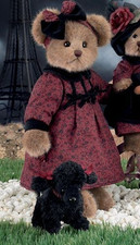 *GIGI & FIFI* Bearington 14" Bear & Poodle Dog #1521 nuovo 2004 con etichette da collezione