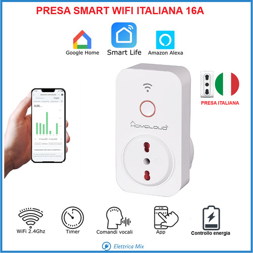 Presa elettrica smart - presa, wifi