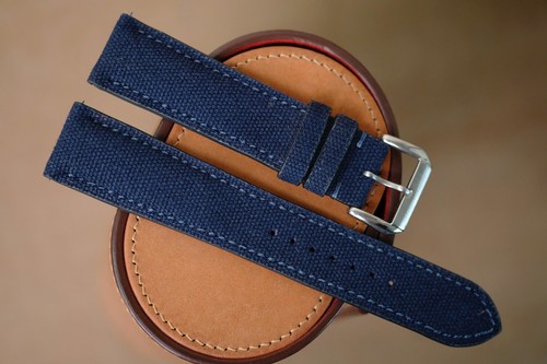 Cinturino orologio tela - , blu