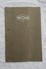 Catalogo Vino Nicolas, 1960