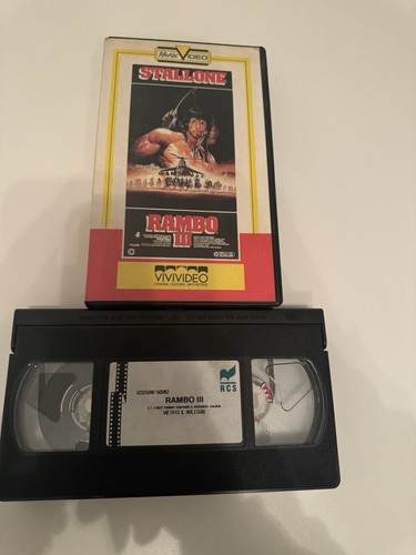 Rambo iii vhs sylvester - rambo,
